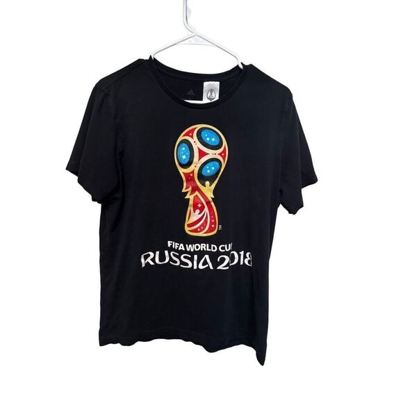 FIFA World Cup Russia 2018 T Shirt Football Soccer Adidas Men's Size Large - Picture 1 of 3